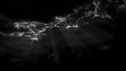 background with clouds and Black tone