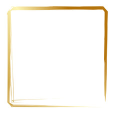 Golden frame, golden border, certificate corner 