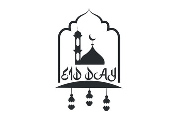 Eid Al Fitr Typography Design, Eid Day, My First Eid, Eid Mubarak, Islamic Typography, Eid Al Fitr, Islamic calligraphy, Calligraphy Design, Logo Design, Graphic Design, Vector Design, Digital Design
