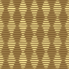 hand drawn striped rhombus. sandy brown repetitive background. vector seamless pattern. geometric fabric swatch. wrapping paper. continuous design template for textile, linen, home decor
