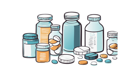 Hand drawn medicines