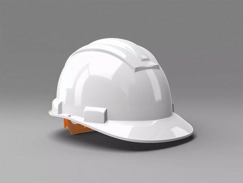 Blank White Construction Helmet Mockup