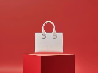 Blank White Handbag Mockup