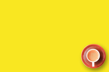 coffee cup on wood table