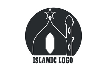 Islamic Logo Design, Modern Islamic Emblem for Branding, Unique Islamic Identity for Your Business, Minimalist Islamic Logo, Versatile Islamic Design, Islamic Elements in a Modern Logo