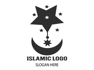 Obraz premium Islamic Logo Design, Modern Islamic Emblem for Branding, Unique Islamic Identity for Your Business, Minimalist Islamic Logo, Versatile Islamic Design, Islamic Elements in a Modern Logo