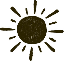 Sun png. Hand drawn sun with rays flat icon. Boho sun logo. Hand drawn sun icon on transparent background.  Sun vector icon and logo design  

