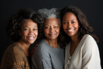 Three Generations: Grandmother, Mother, and Daughter