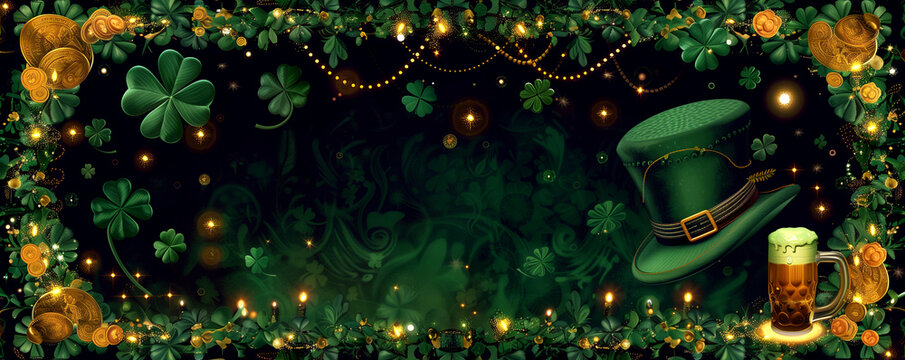 St. Patrick's Day Holiday Promotion Banner.