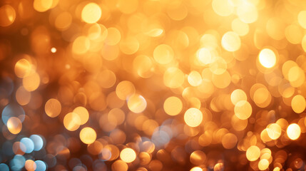 Obraz premium Golden Bokeh Lights Background