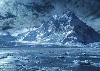 Icy mountain
