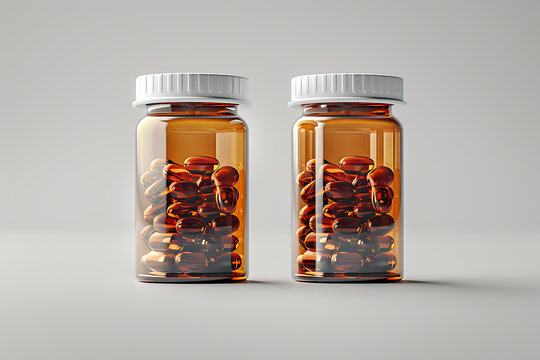 pills spilling out of a  bright pill bottle