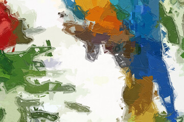 garden, rose, smear, saturated, dye, romantic, vibrant, paintings, impressionism, artistic, paint, flower, art, oil, illustration, floral, canvas, drawing, colorful, leaf, bouquet, wallpaper, decorati