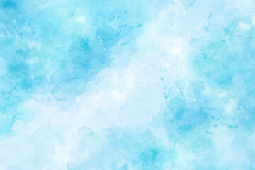 abstract blue sky watercolor background