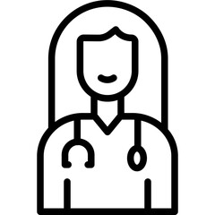 female dentist vector icon design