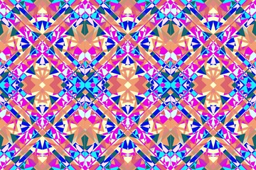 Ethnic patterns with simple shapes. Tribal and ethnic fabrics. African, American, Mexican, Indian styles. Simple geometric pattern elements are best used in web design, business textile printing.