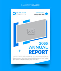 Medical science hospital doctor annual report template design