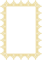 Beautiful classic decorative page border design suitable for A4 paper