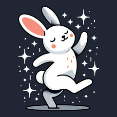 Cute Dancing Rabbit