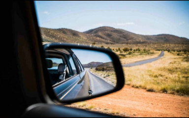 driving on the road, mirror, car, road, driving, view, reflection,