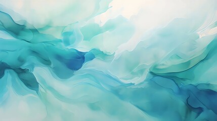Abstract Ocean Waves Artwork