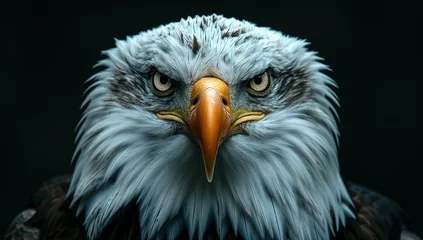 Foto op Canvas Bald eagle. Bird portrait. three-piece feather freedom headshot. © Jennifer