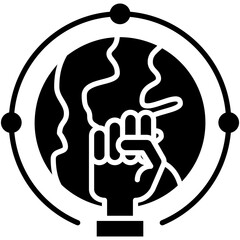 Humanitarian Icon. Charity Food Aid Pictogram Graphic Illustration. Isolated Simple Solid Icon For Infographic, App and Web Button.