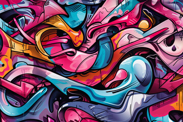 Urbaner Ausdruck: Kreativer Graffiti-Hintergrund für Streetart-Liebhaber