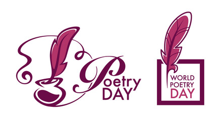 Poetry day activities and celebration, banner