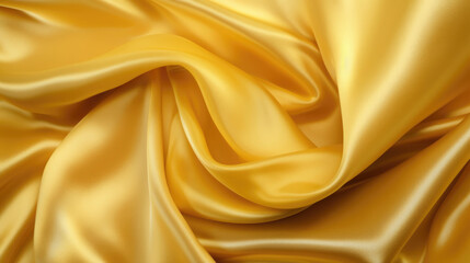 Fototapeta premium luxury Shiny and smooth silk gold yellow textile fabric material elegant texture background