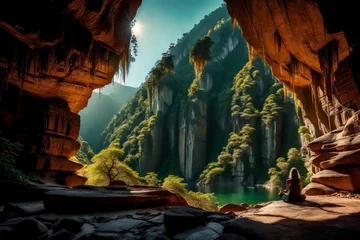 Foto op Plexiglas Guilin inside the cave