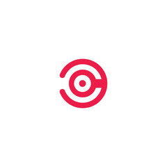 Letter c point target for business, brand, competition, champion, design, emblem, icon, identity, illustration, initial, logo, vector, symbol, letter, c, point, target, technology, sporting, pointer