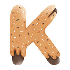 cookie alphabet letter K