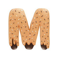cookie alphabet letter M