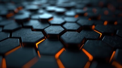 Obraz premium Hexagon or Honeycomb shield