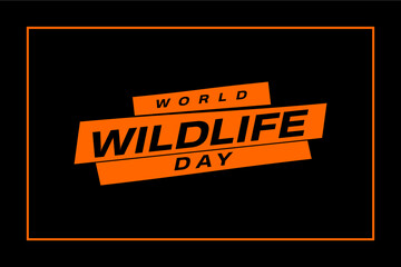 World Wildlife Day Holiday concept. Template for background, banner, card, poster