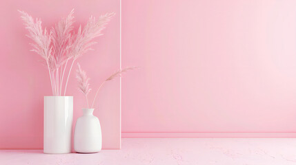 pastel pink background