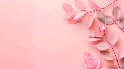 Naklejka na ściany i meble pastel pink background