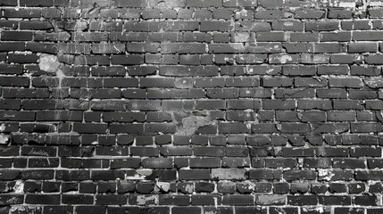 old Victorian brick wall whole wall, tiny bricks flat  