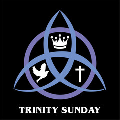 trinity sunday with best quality - obrazy, fototapety, plakaty