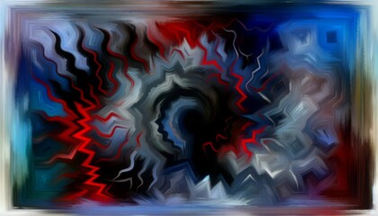 Emotional Whirlwind: Abstract Mind Art