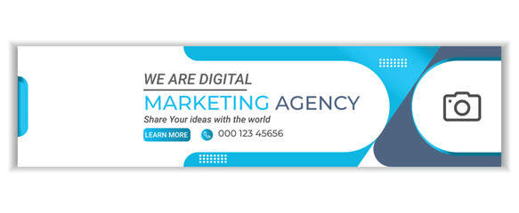 Linkedin Background banner template Design for Business Marketing