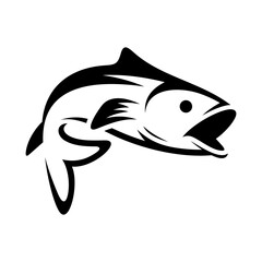 Fish Vector Logo Design Template