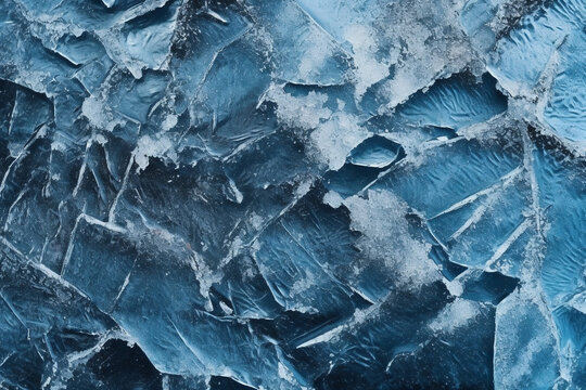 Photo illustrated frozen ice texture