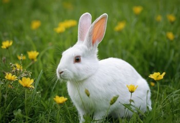 A rabbit in a meadow