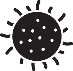 White blood cells glyph icon or symbol.