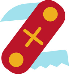 Illustration of a swiss knife.
