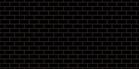 Fototapeta premium Black brick wall background. Brick wall background. Black or dark gray pattern grainy concrete wall stone texture background. 