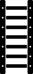 Illustration of ladder icon in b&w color.