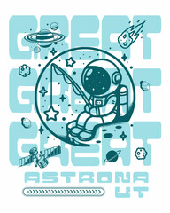 Astronaut Vector Art, Illustration and Graphic